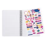 Caderno A5 espiral pautado - Flowers - Image 5