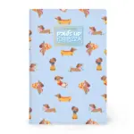 Caderno A5 liso - Dog Light Blue