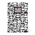Caderno A5 liso - Panda