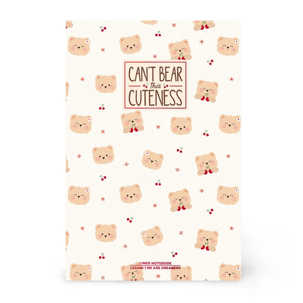 A5NOT0110_1 Caderno A5 pautado - Teddy Bear - Image 1
