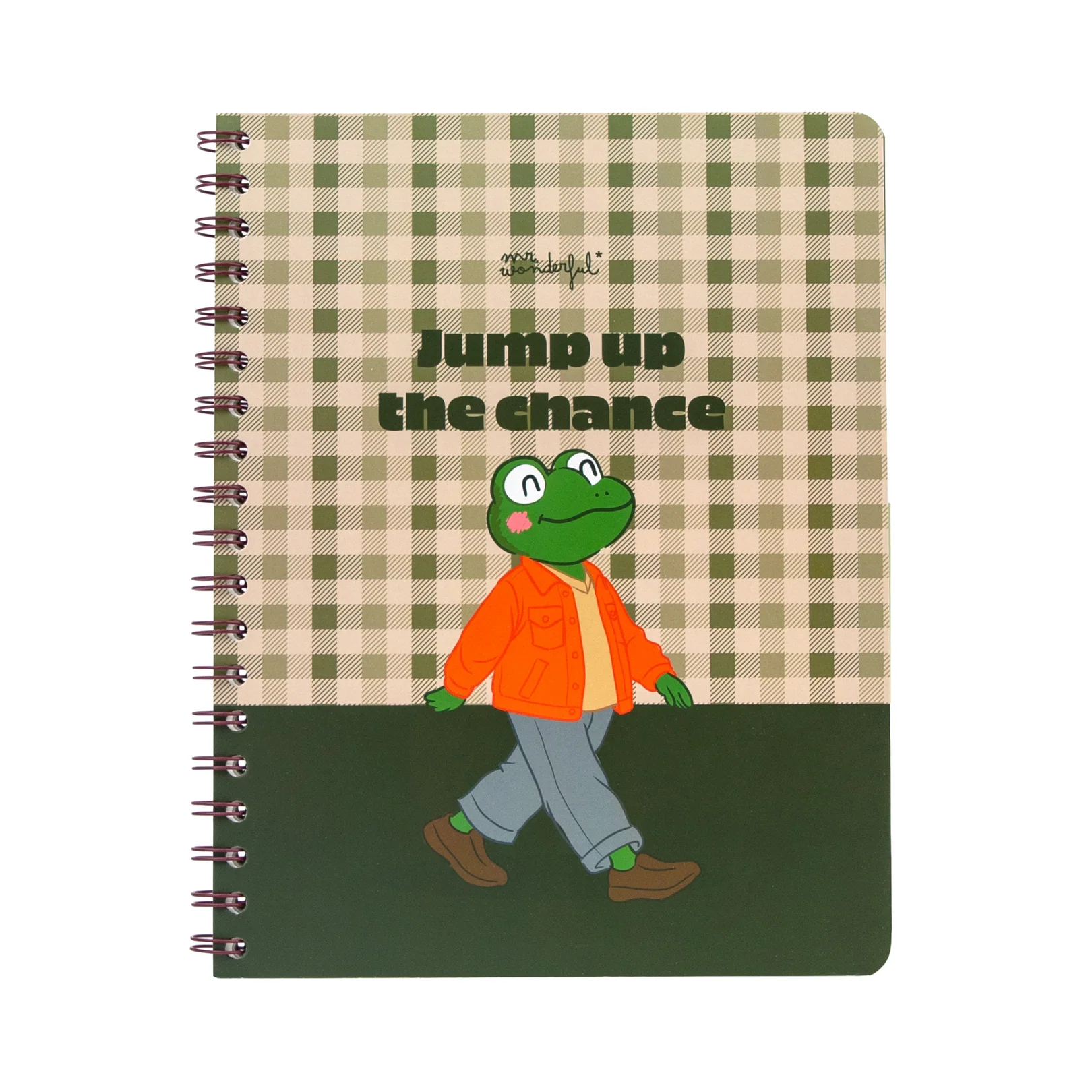 mrw-8445641085030-a5-notebook-frog-jump-up-the-chance_un_01 Caderno em espiral A5 Sapo - Jump up the chance - Image 1