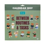 Calendário de parede 2027: Between Routins & Tasks