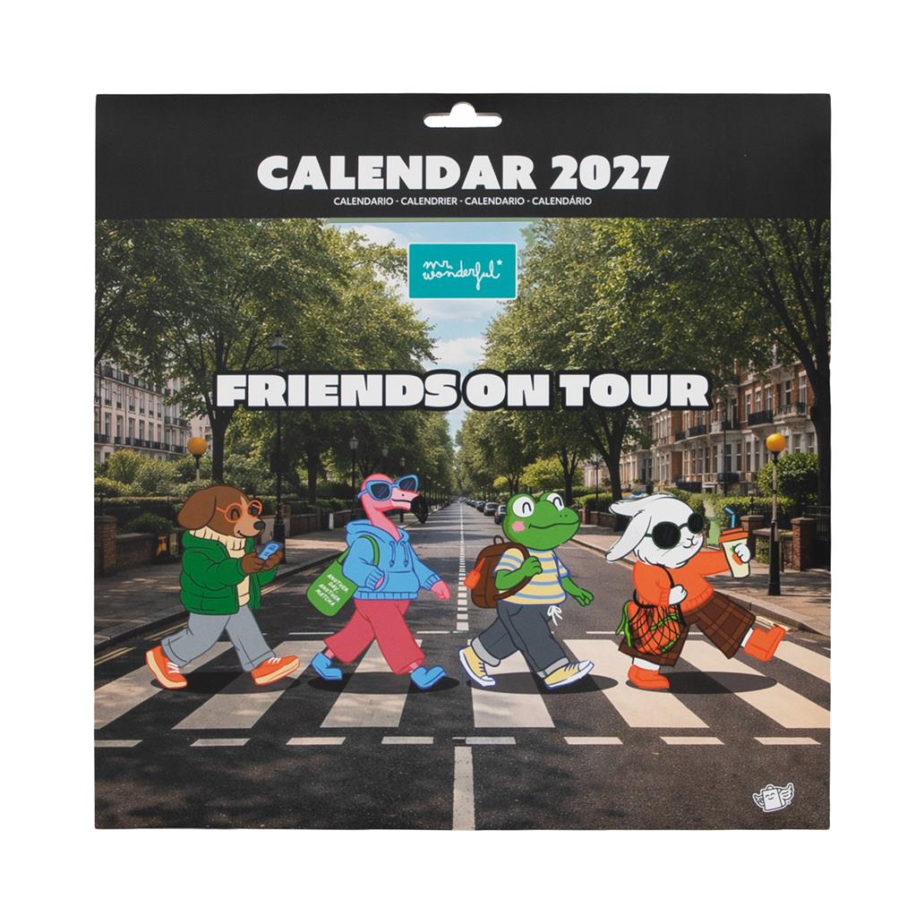 2602012110UN_1 Calendário de parede 2027 - Friends on Tour - Image 1